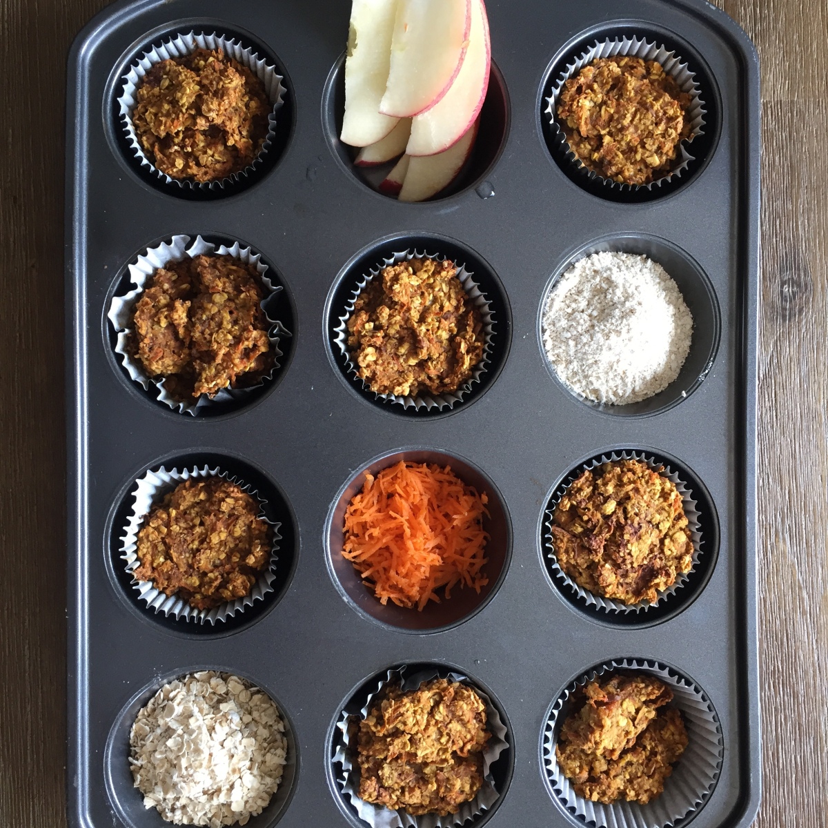 Carrot and Apple Muffins
