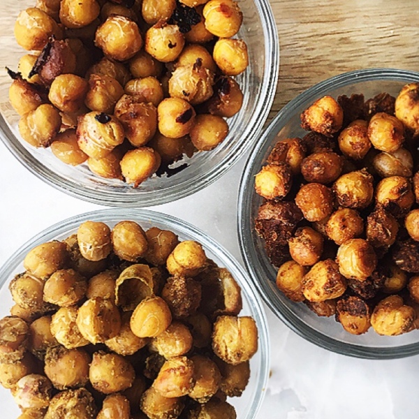 3 Flavours of Crispy Chickpeas
