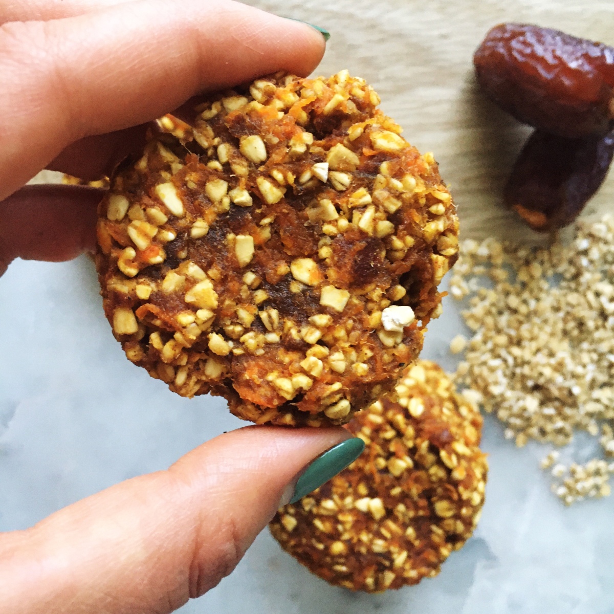 Carrot and Date Breakfast Cookies