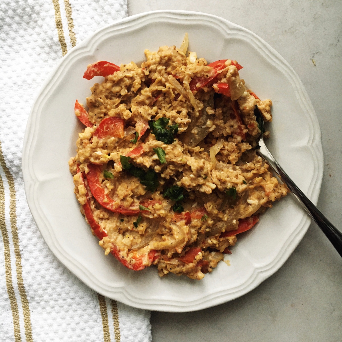 Red Pepper Savoury Oats